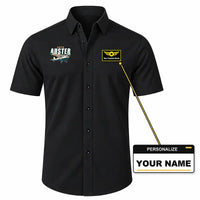Thumbnail for Auster AOP.6 - Short Sleeve Shirt - Cartoon - Black + NAME