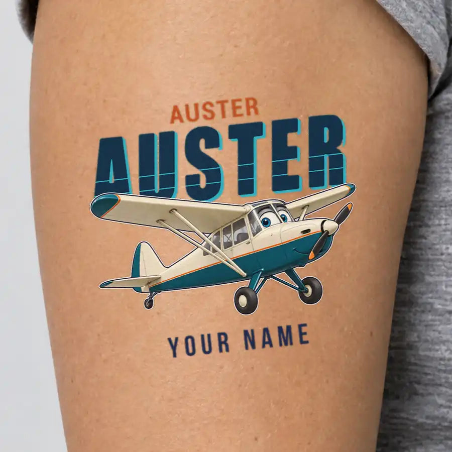Auster AOP.6 - Tattoo - Cartoon + Name