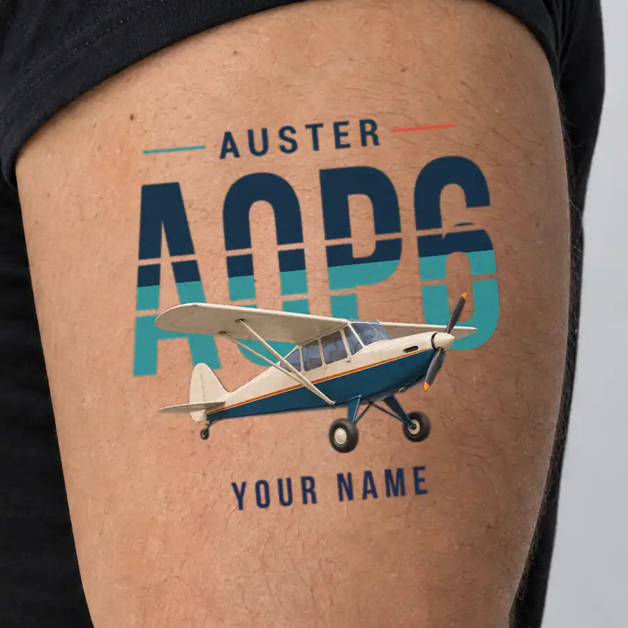 Auster AOP.6 - Tattoo - Original + Name - Man
