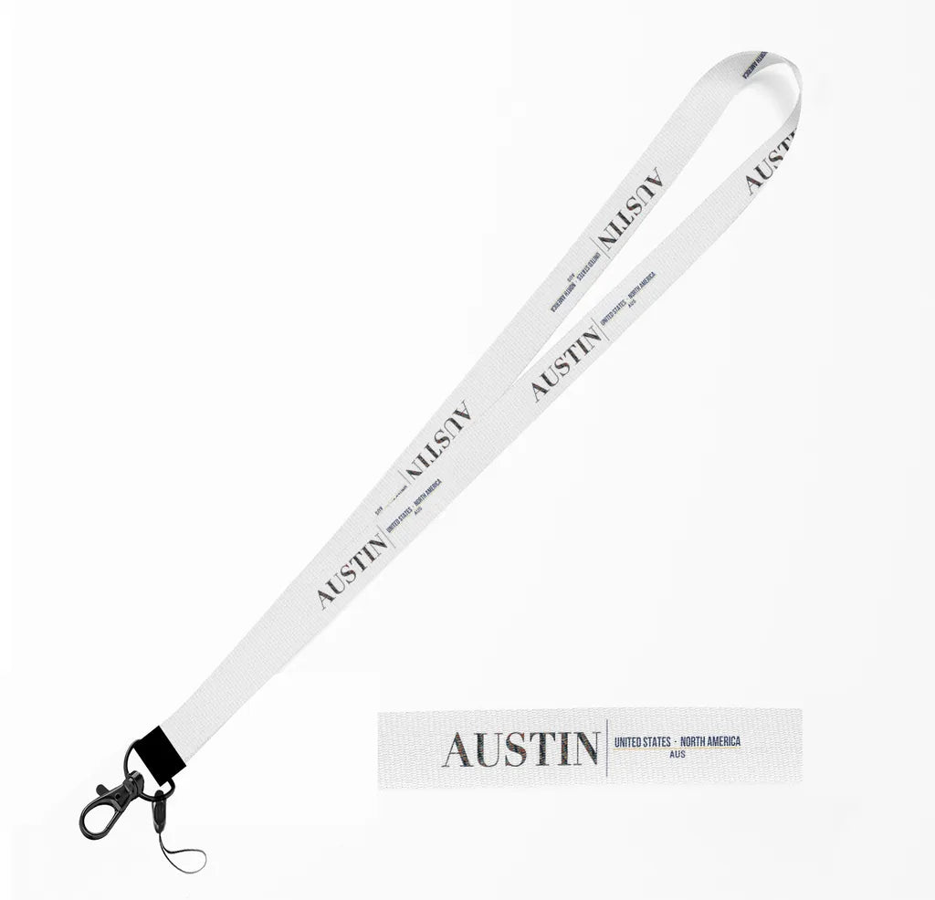 Austin City Series lanyard - white