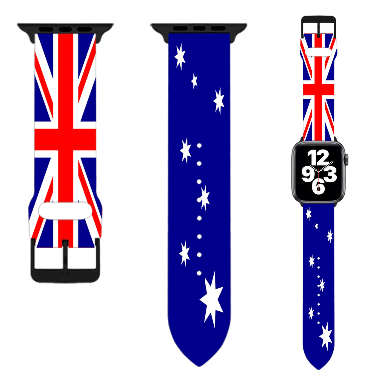 Australia Flag Designed Soft Silicone Apple Watch Bands