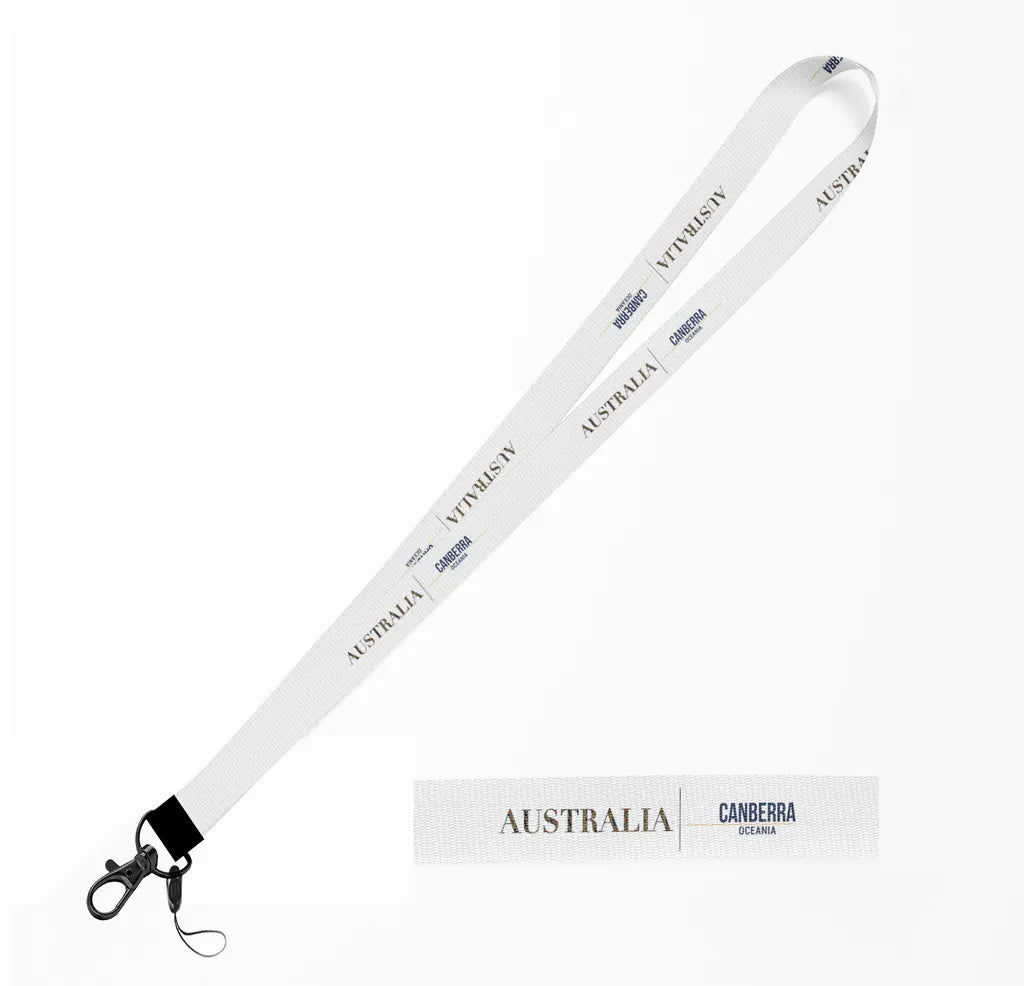 Australia Country Series lanyard - white