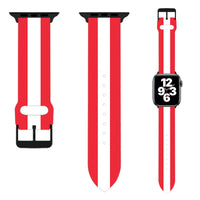 Thumbnail for Austria Flag Designed Soft Silicone Apple Watch Bands