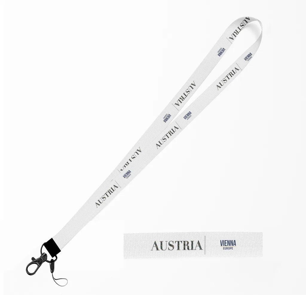 Austria Country Series lanyard - white