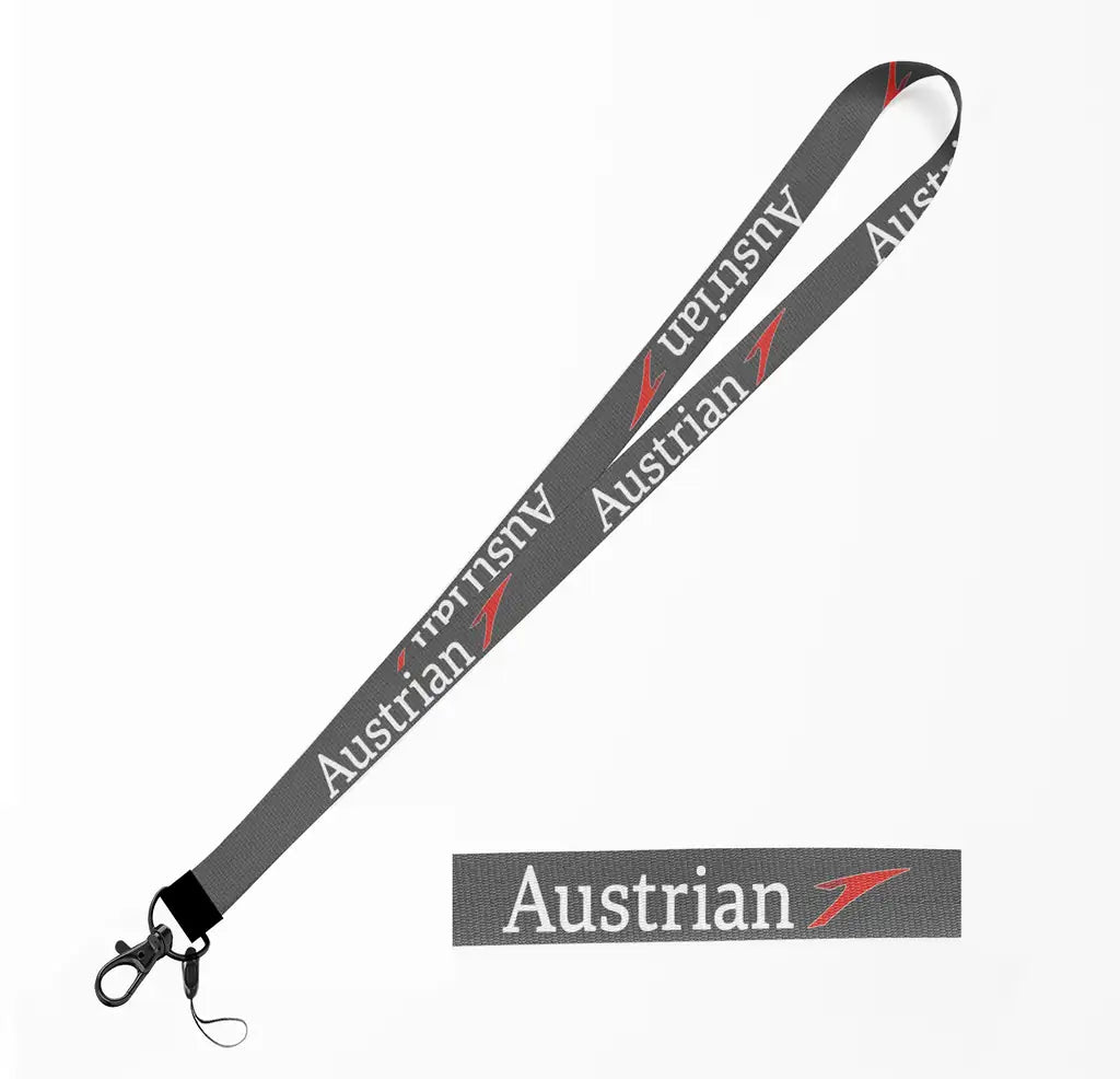 Austrian Airlines lanyard - gray