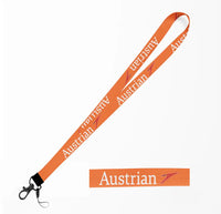Thumbnail for Austrian Airlines lanyard - orange