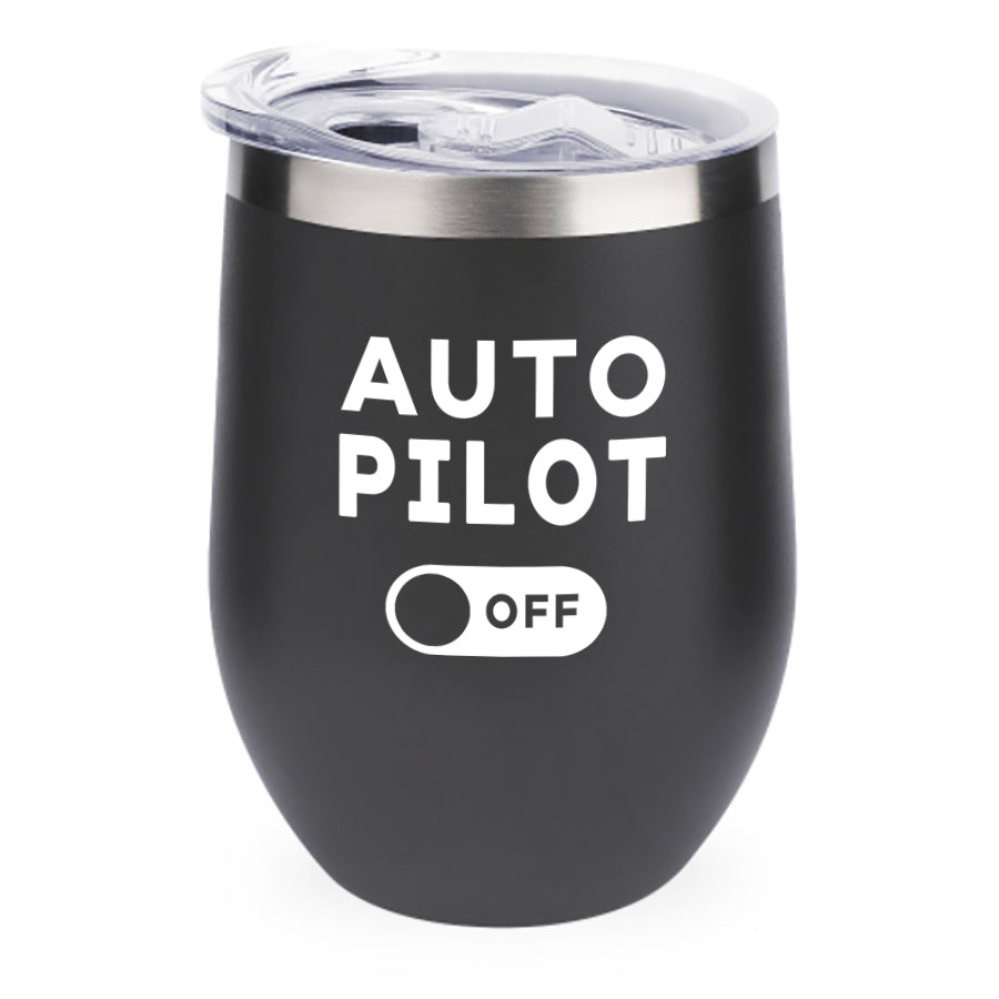 Auto Pilot Off Designed 12oz Egg Cups