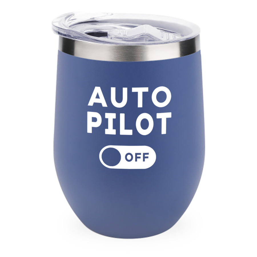 Auto Pilot Off Designed 12oz Egg Cups