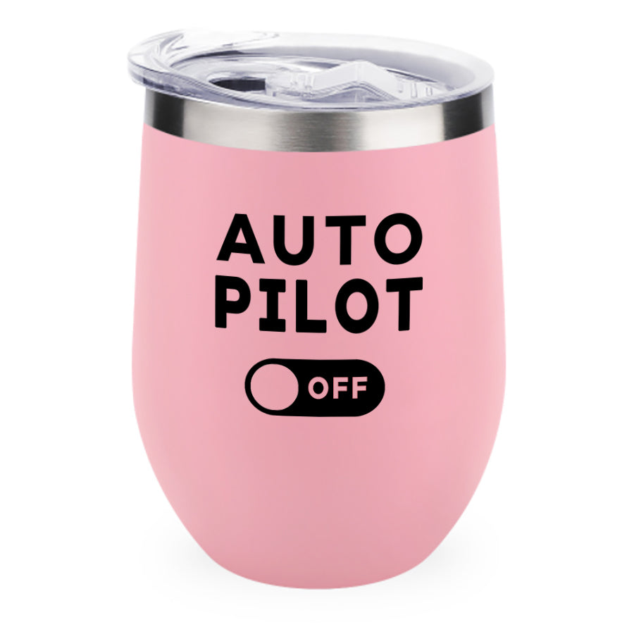 Auto Pilot Off Designed 12oz Egg Cups