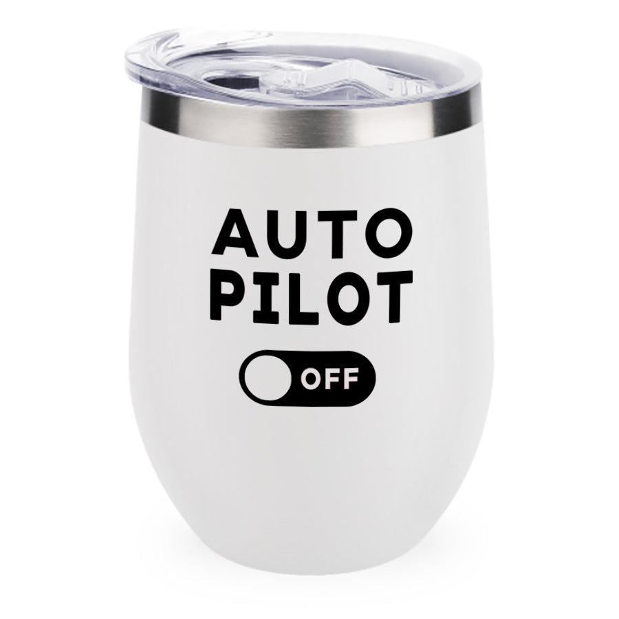 Auto Pilot Off Designed 12oz Egg Cups