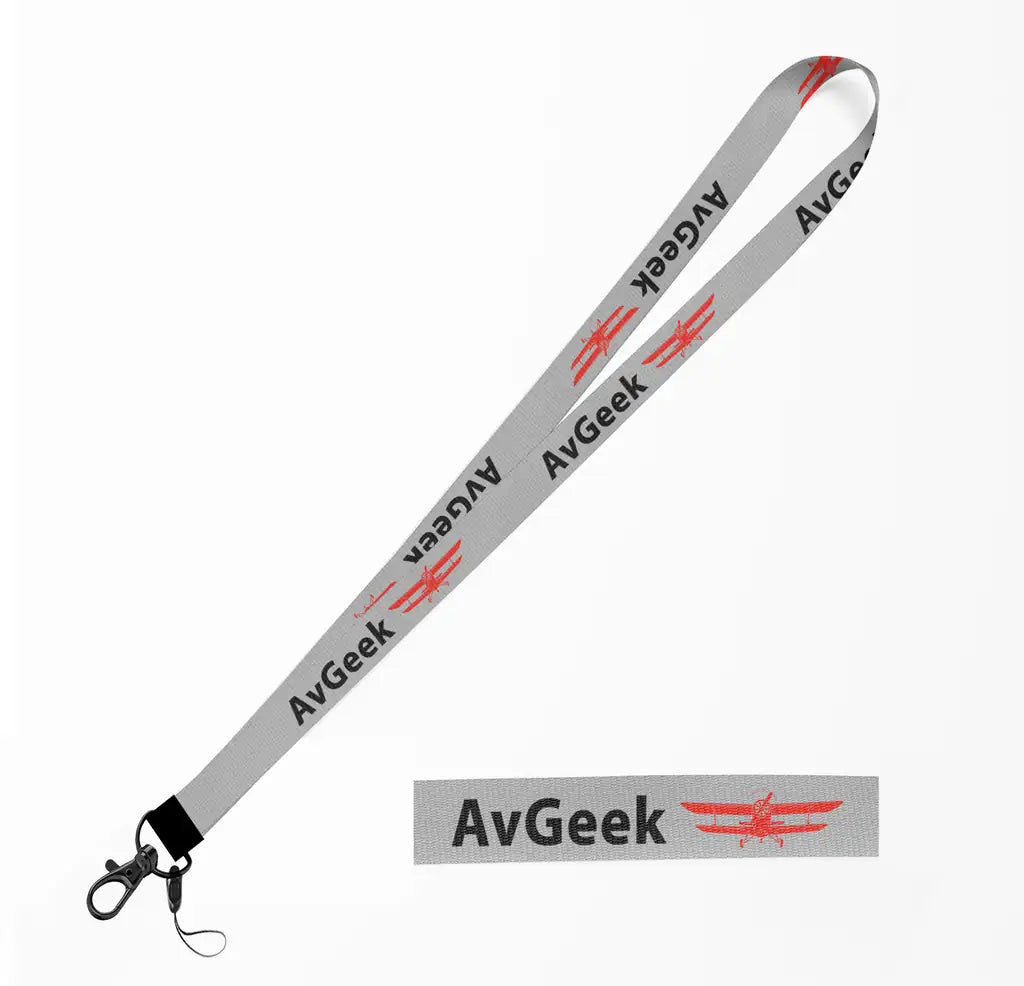 Avgeek lanyard - light gray