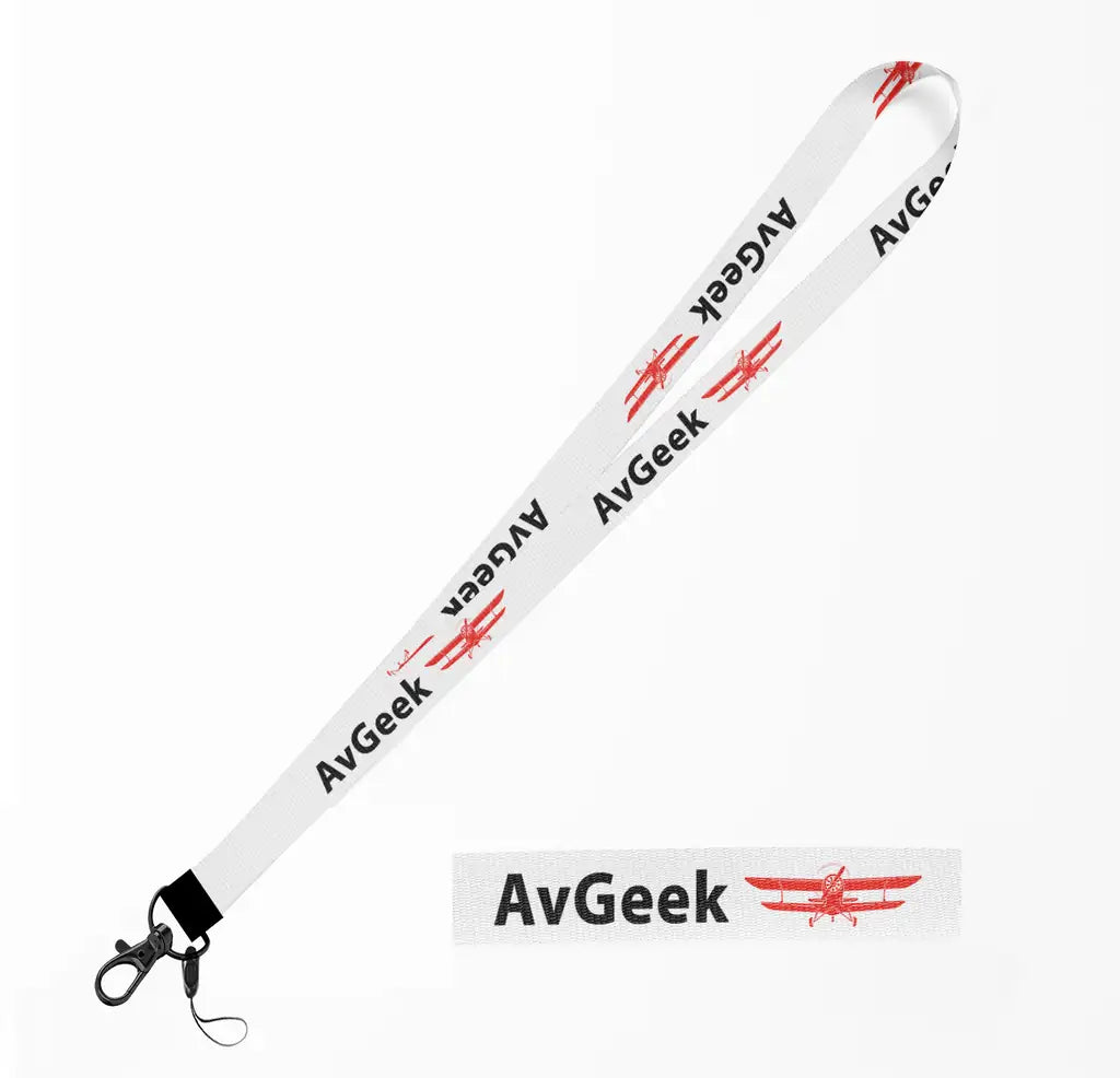 Avgeek lanyard - white