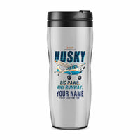 Thumbnail for Aviat Husky A-1C-180 - Cartoon + Name - Plastic (No Holder) - Light Gray