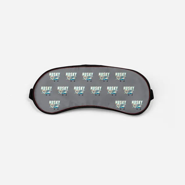 Aviat Husky A-1C-180 - Cartoon Pattern - Sleep Mask - Gray