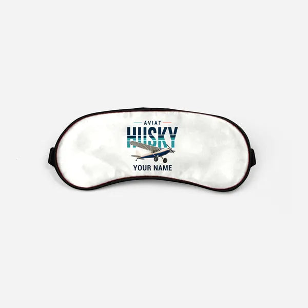 Aviat Husky A-1C-180 - Original + Name - Sleep Mask - White