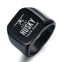 Thumbnail for Aviat Husky A-1C-180 - Ring - Heritage + Name - Black