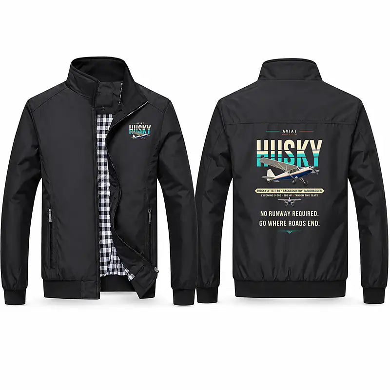 Aviat Husky A-1C-180 Stylish Jackets - Stand Collar - Original - Black