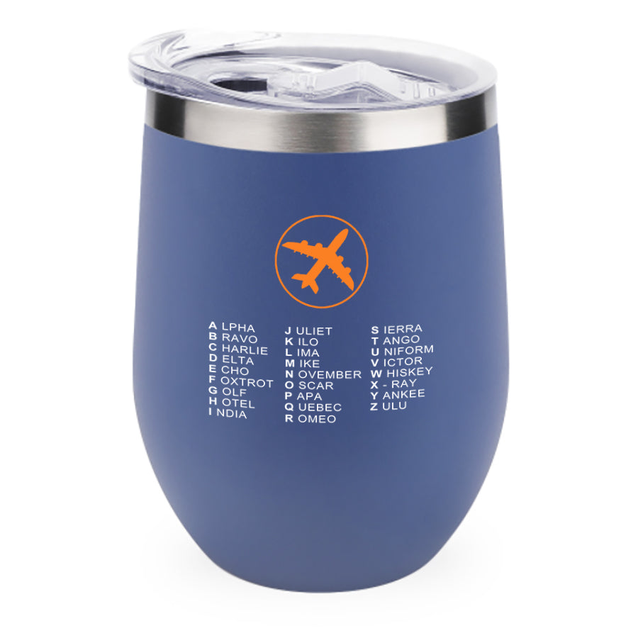 Aviation Alphabet 2 Designed 12oz Egg Cups