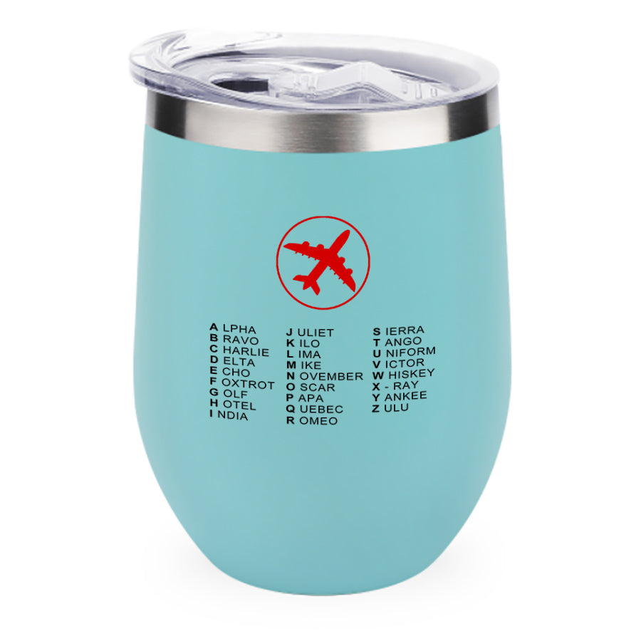 Aviation Alphabet 2 Designed 12oz Egg Cups