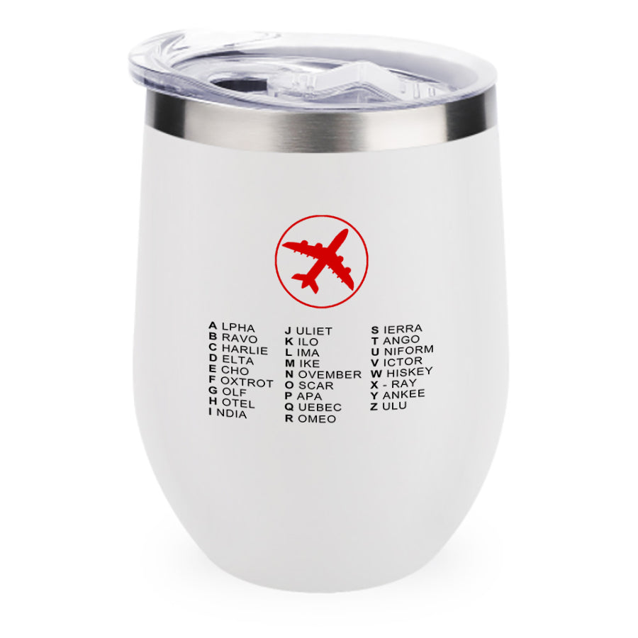 Aviation Alphabet 2 Designed 12oz Egg Cups
