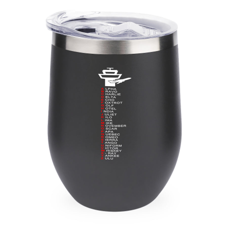 Aviation Alphabet Designed 12oz Egg Cups