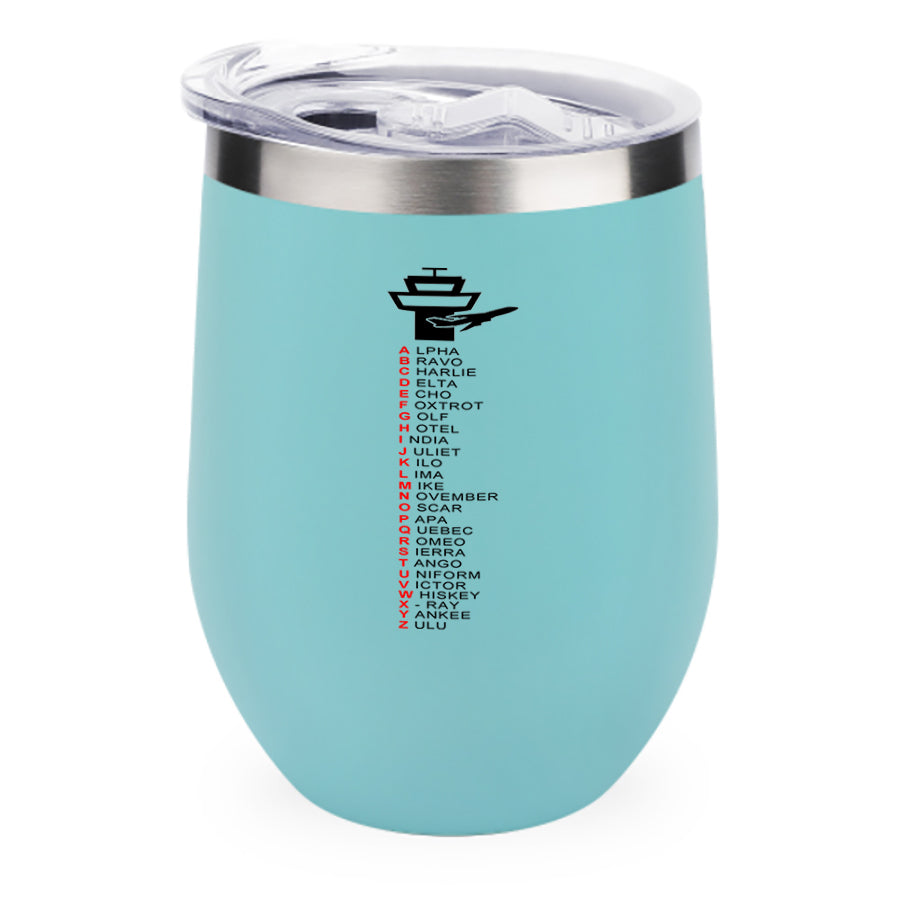 Aviation Alphabet Designed 12oz Egg Cups