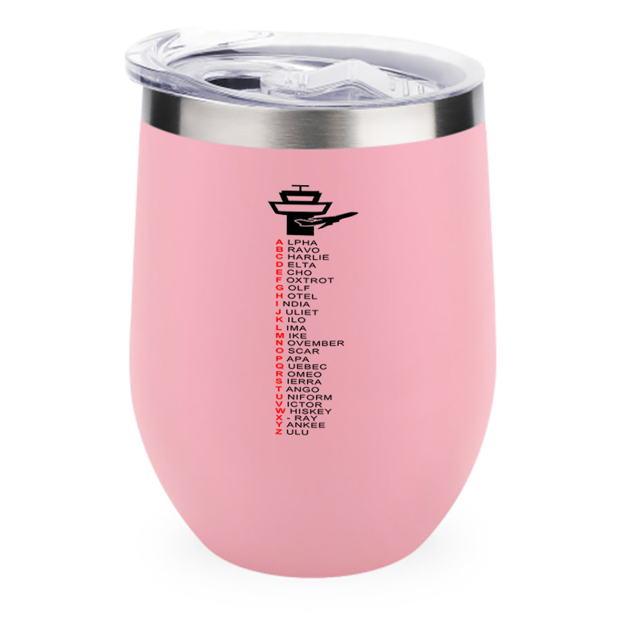 Aviation Alphabet Designed 12oz Egg Cups