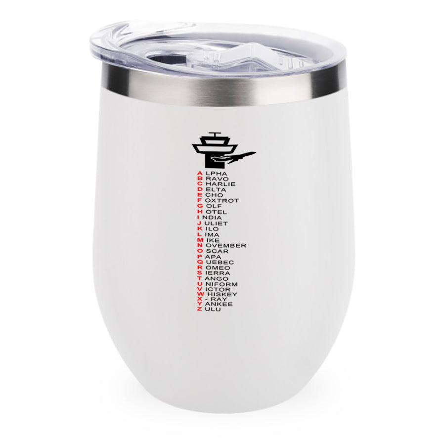 Aviation Alphabet Designed 12oz Egg Cups