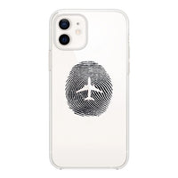 Thumbnail for Aviation Finger Print Designed Transparent Silicone iPhone Cases