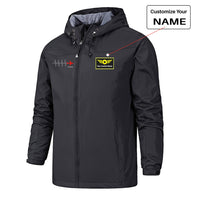 Thumbnail for Aviation Heartbeats Designed Rain Jackets & Windbreakers