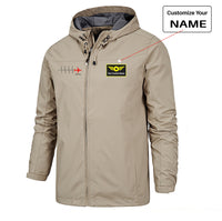 Thumbnail for Aviation Heartbeats Designed Rain Jackets & Windbreakers