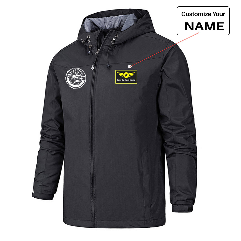 Aviation Lovers Designed Rain Jackets & Windbreakers