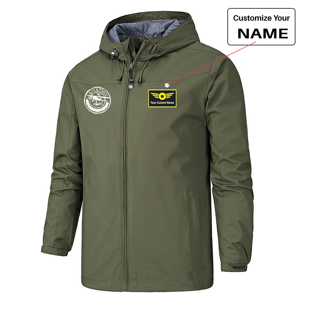 Aviation Lovers Designed Rain Jackets & Windbreakers