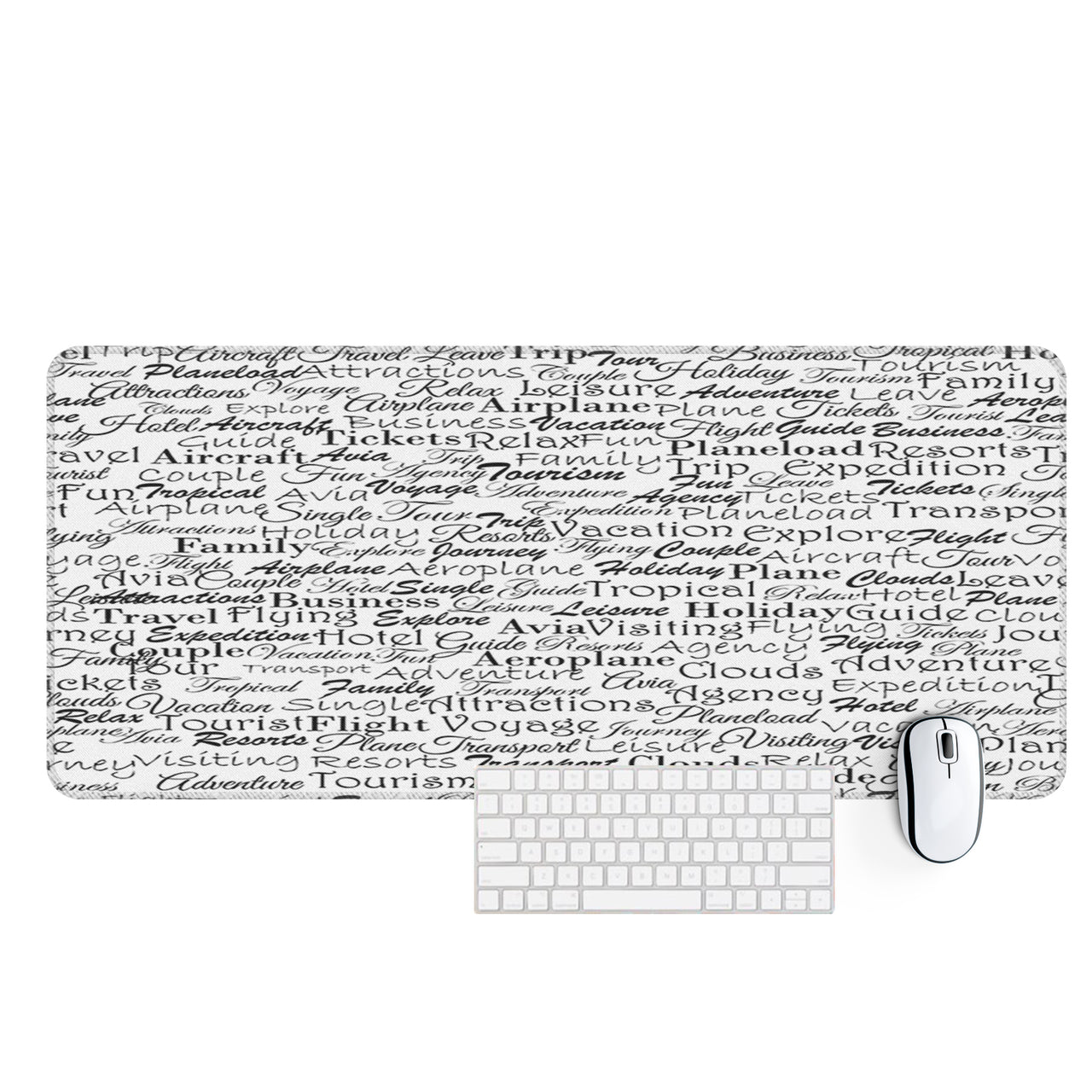 Aviation Lovers Texts Designed Desk Mats