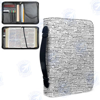 Thumbnail for Aviation Lovers Texts Designed PU Accessories Bags