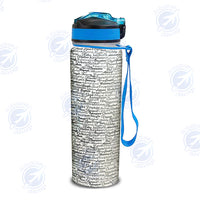 Thumbnail for Aviation Lovers Texts Designed Sports Kettles