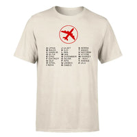 Thumbnail for Aviation Alphabet 2 design on beige single side