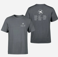 Thumbnail for Aviation Alphabet 2 design on gray double side