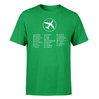 Thumbnail for Aviation Alphabet 2 design on green single side