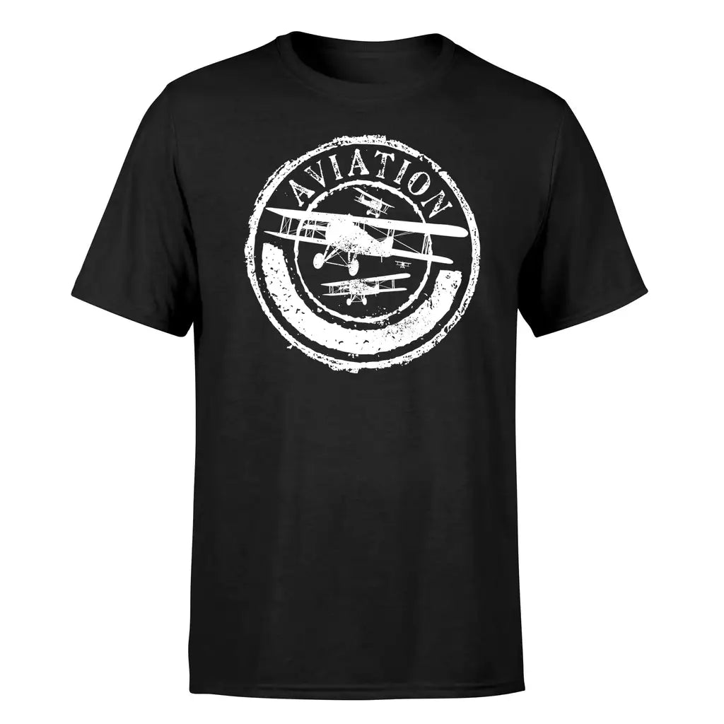 Aviation Lovers design on black single side