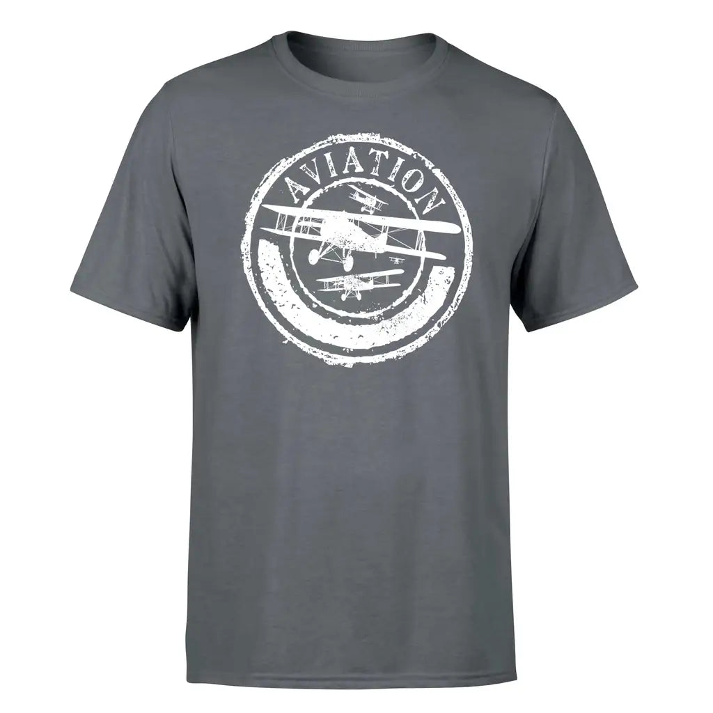 Aviation Lovers design on gray single side