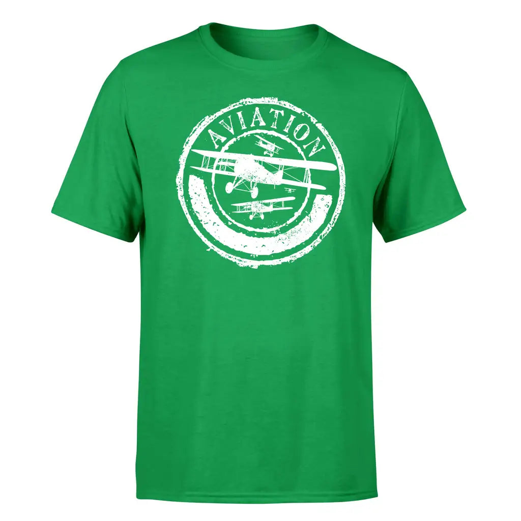 Aviation Lovers design on green single side