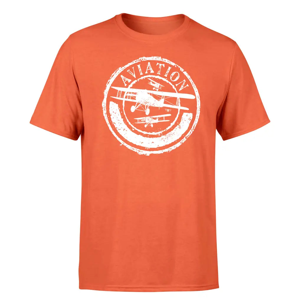 Aviation Lovers design on orange single side