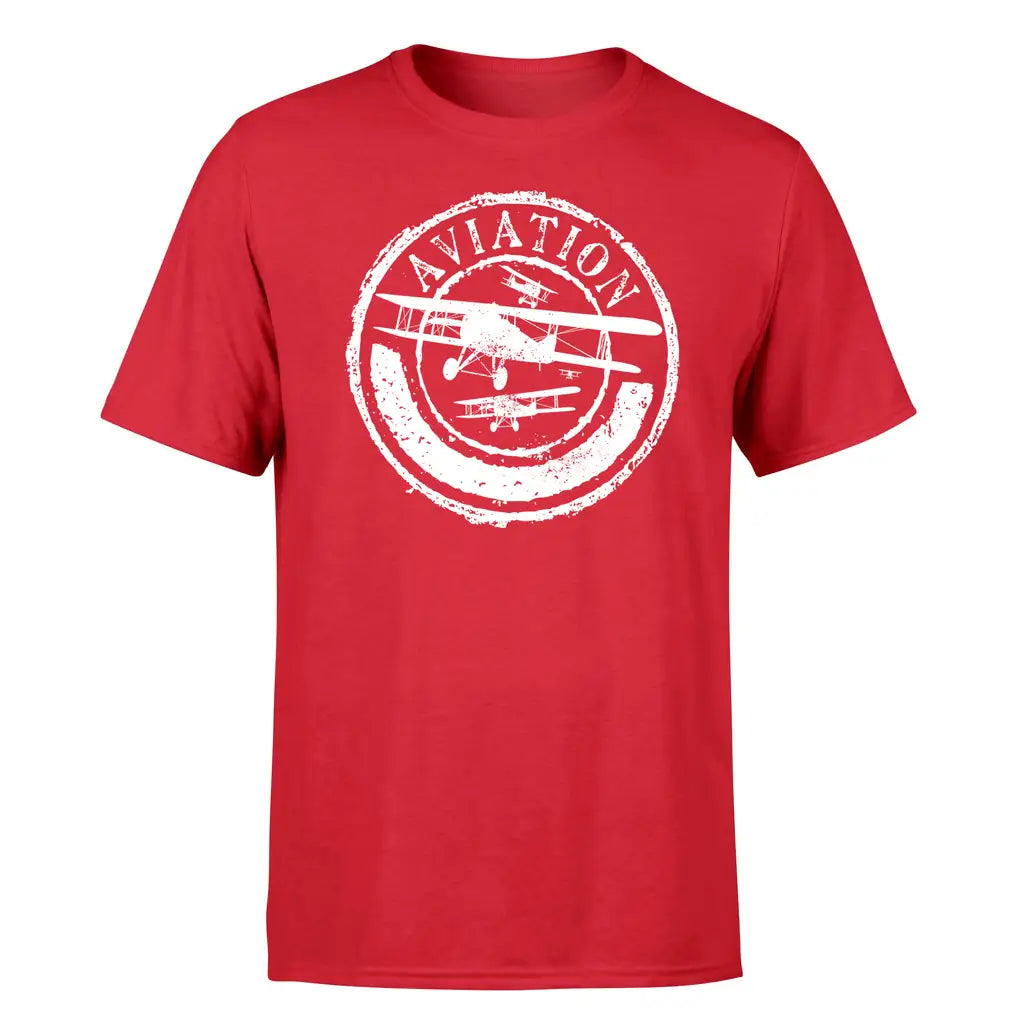 Aviation Lovers design on red single side