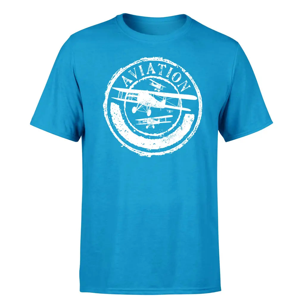 Aviation Lovers design on turquoise single side