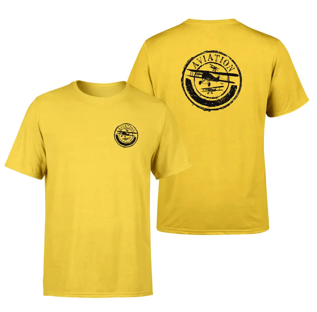 Aviation Lovers design on yellow double side