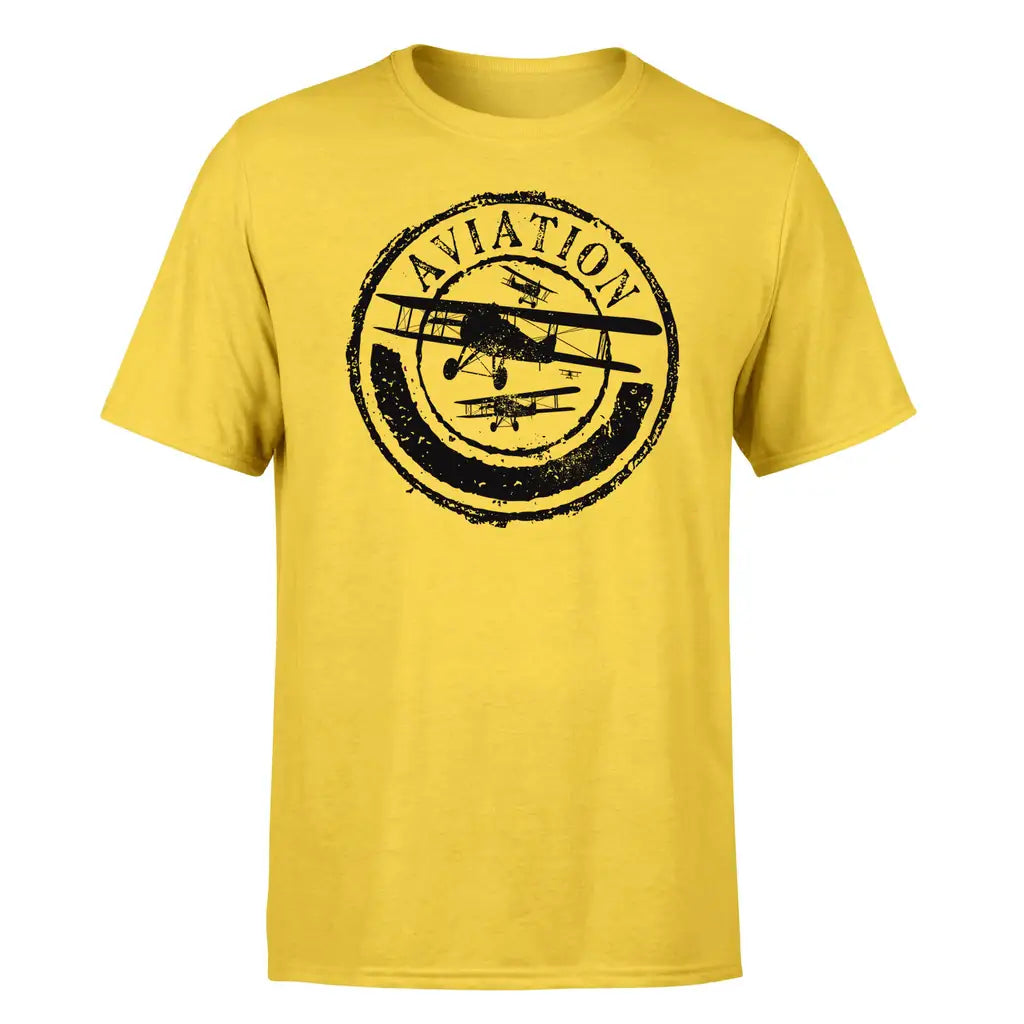 Aviation Lovers design on yellow single side