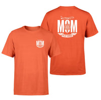Thumbnail for Aviation Mom design on orange double side