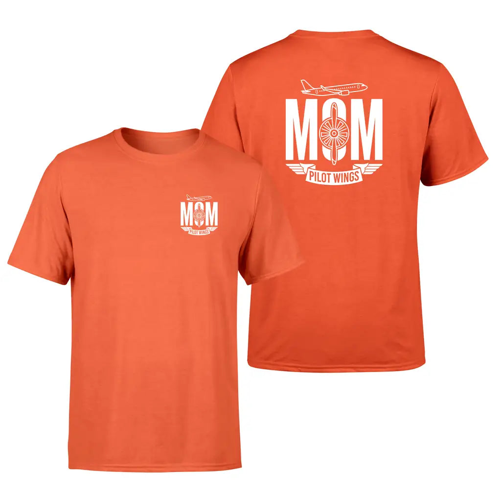 Aviation Mom design on orange double side