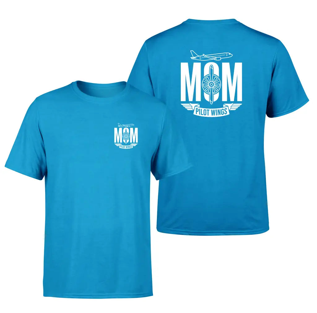 Aviation Mom design on turquoise double side